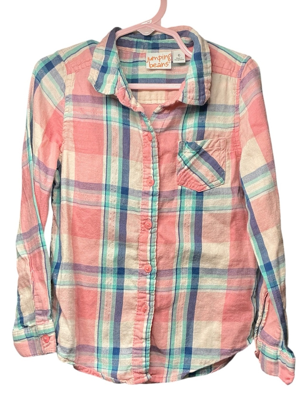 DISNEY Minnie Mouse Pink Plaid Upcycled Flannel Graphic Shirt Disneyland - Picture 5 of 9
